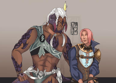 2019 - FFXIV Chars - Flat color